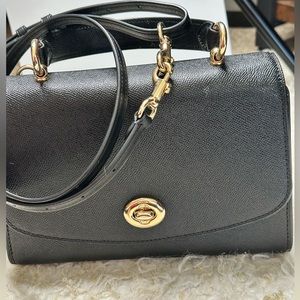 Vintage Coach Black Leather Bag NWOT